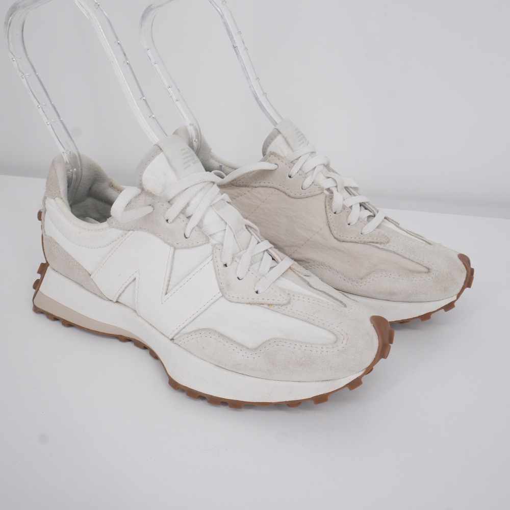 New Balance 327 Sneakers Womens 8 Sea Salt White WS327TD Retro Lifestyle Shoes